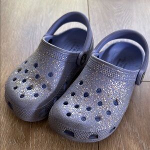 Kids Glitter Clogs